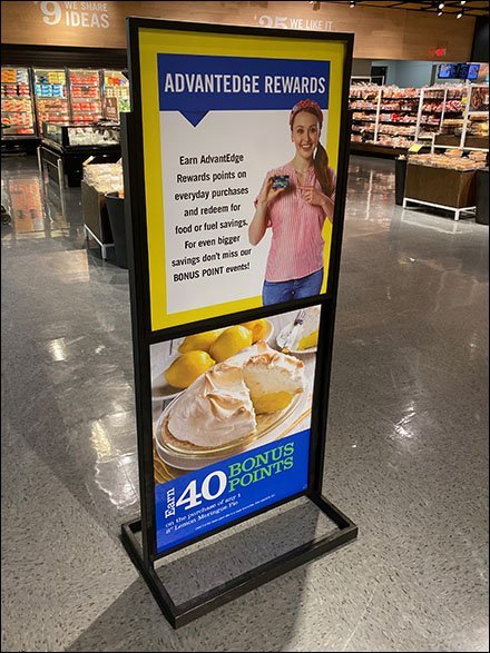 AdvantEdge Rewards Freestanding Sign