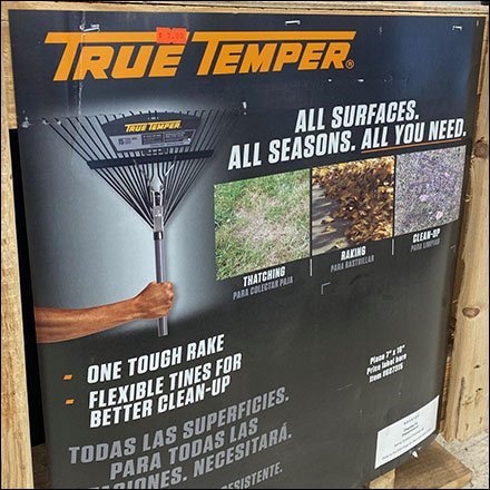 True-Temper Long-Handled Rake Decoy Display