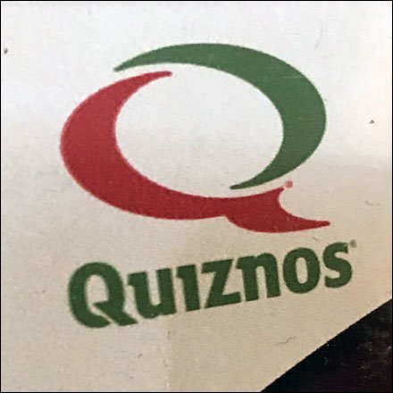 Quiznos Branded Table-Top Sign