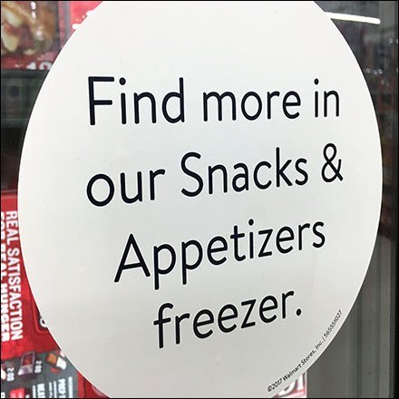 Find-More-Snacks Freezer Door Decal