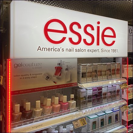 Edge-Lit Essie Nail Salon Display
