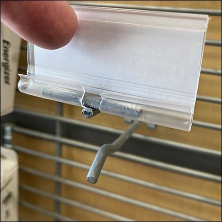 Slatwire Flip-Front Label Holders at FedEx