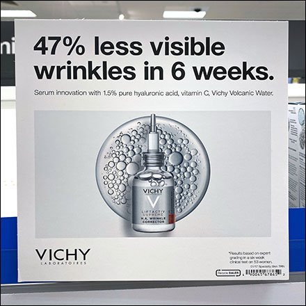 Cosmetics Dimensional Shelf-Sign Details