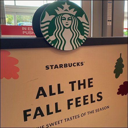 Starbucks All-The-Fall-Feels Sign