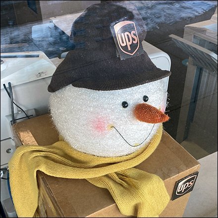 UPS-Store Snowman Shipping Box