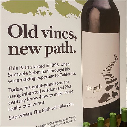 New-Path Wine Cascade Display