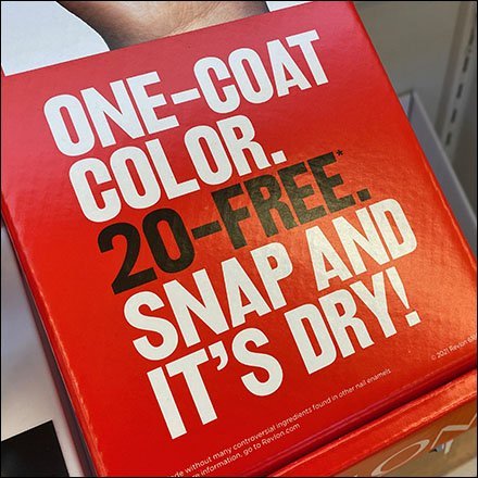 Revlon One-Coat Nail Polish Display
