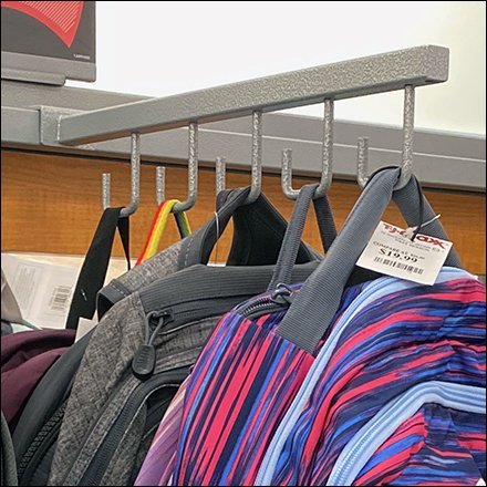 Backpack Reverse J-Hook Faceouts at TJMaxx