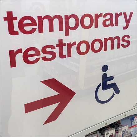 Restroom Construction Temporary Detour