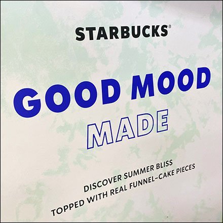 Starbucks Good Mood Banner