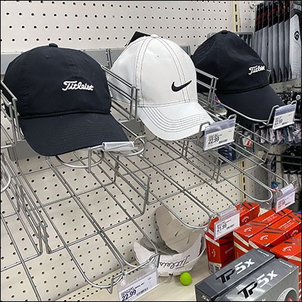 Dual-Use Golf Cap Tray Outfitting