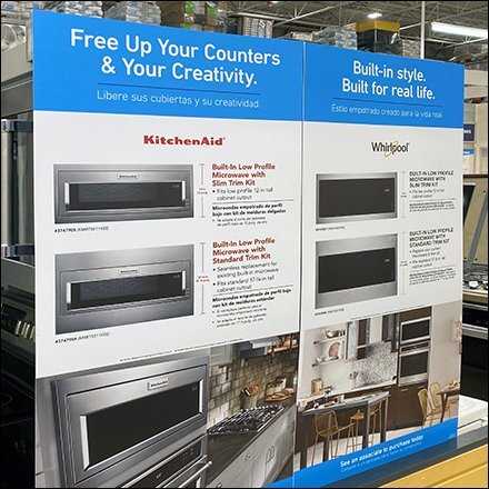  End-Aisle KitchenAid-vs-Whirlpool Display