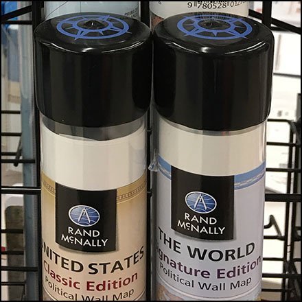 Rand-McNally Rolled Map Rack