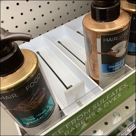 Hair Food Shelf-Edge Auto-Feed Display