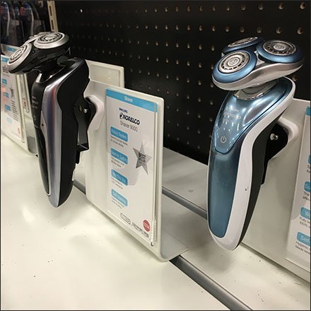 Shelf-Slot Shaver Merchandising System