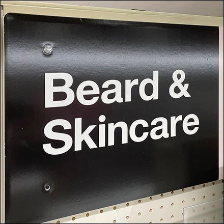 Duke Cannon Beard and Skincare Display
