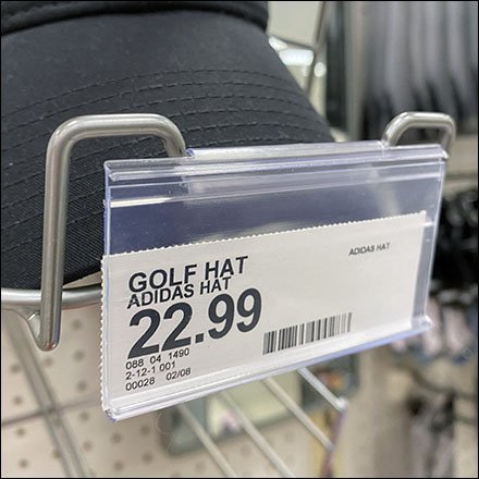 Golf Cap Flip-Front Label Holder