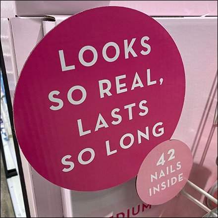 Perfect Press-On Fingernail Nail Display