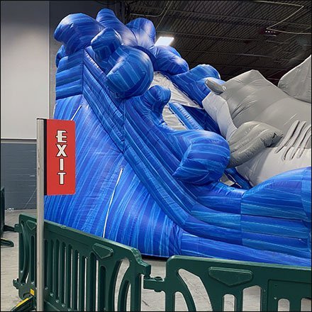 Bounce House Exit And Auxiliary Signs