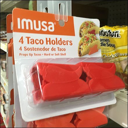 Shelf-Edge Taco Holder Strip Merchandiser