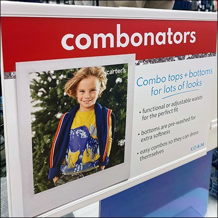 Combonators Apparel Combinations Display
