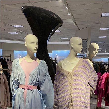 Norstrom Abstract Sculpture Apparel Display