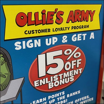 Ollies Army Customer Loyalty Program