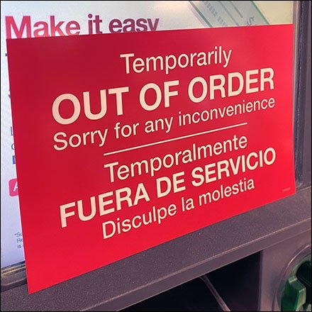 Allpoint ATM Out-Of-Order Notice