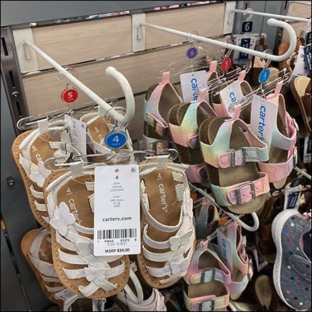 Carter's In-Store Shoe Shop Slatwall J-Hooks Feature1