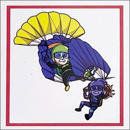 Skydiving Wraps Instructions Poster