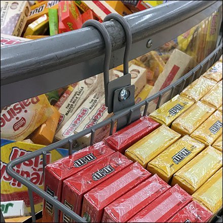 Add-On Curved Bulk-Bin Sidecar Racks