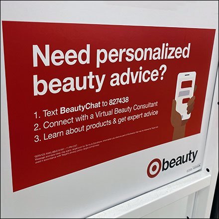 Freestanding Virtual Try-On Analog Sign