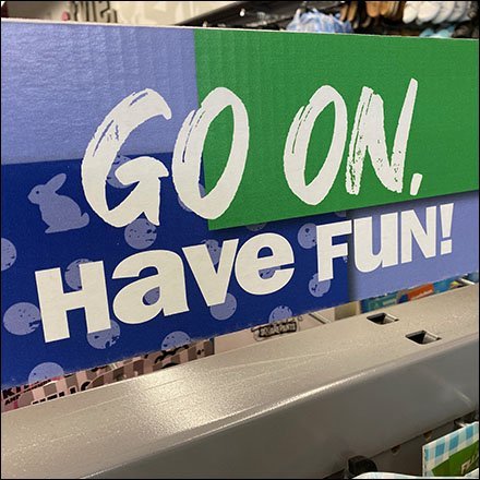 Go On Have Fun Gondola Display