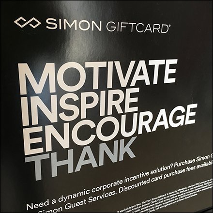 Mall Gift Card Concourse Advertising Sign