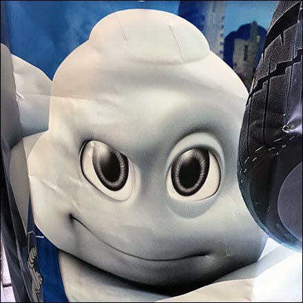 Michelin Tire-Stack Cover Advertising