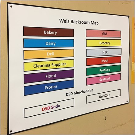 Backroom Storage Color-Coded Map