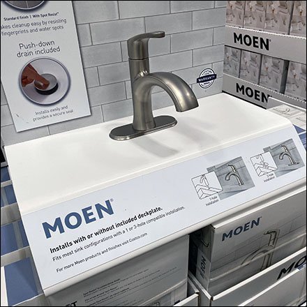 Moen Manual-Control Faucet Display Pallet 