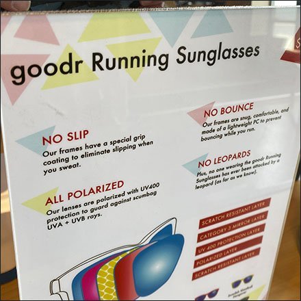 Goodr Running Sunglasses No Leopards Promise