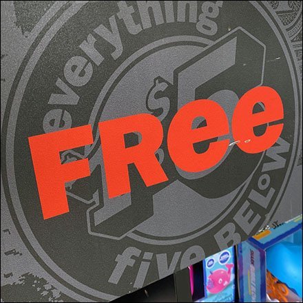 Five Below Almost Free Display