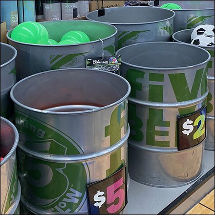 Ball Barrel Linear Merchandising Array
