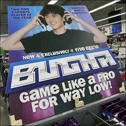 Bugha LED Gaming Headset Display