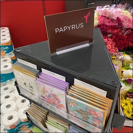 Triangular Papyrus Greeting Card Spinner