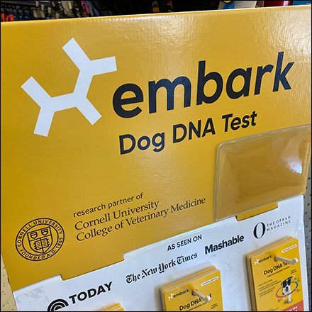 Embark Dog DNA Test Display