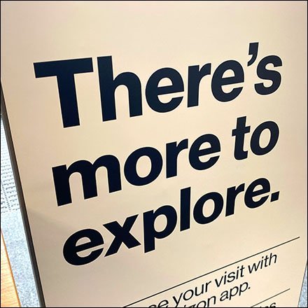 More-To-Explore Vertical Floorstand Sign