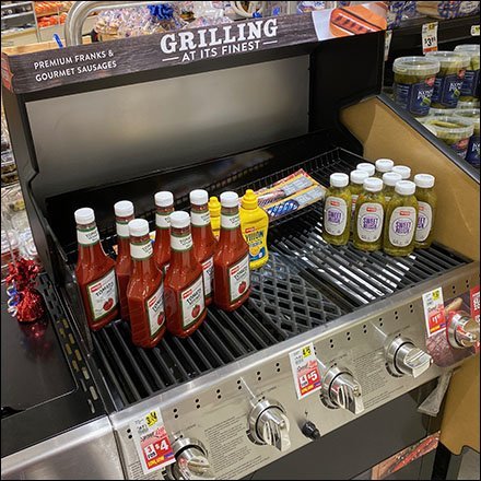 Condiment Display Grill Staging