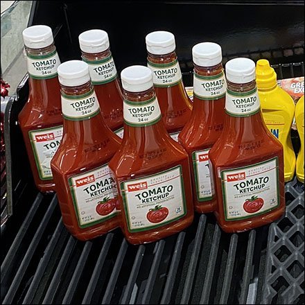 Condiment Display Grill Staging