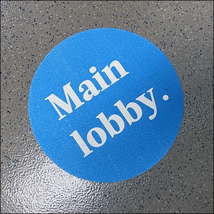 Lobby Wayfinding Floor Graphics Navigation