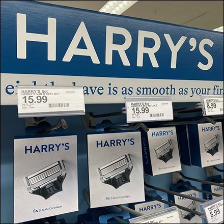 Harry's Razor Shelf-Top Display Inline