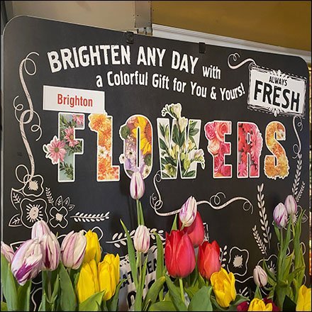 Brighton Flowers Brighten Store Entry