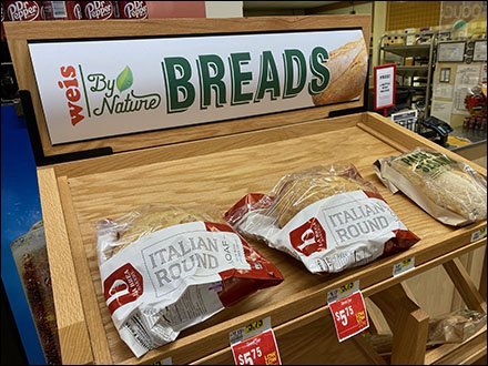 By Nature Angled Wood Bread Rack